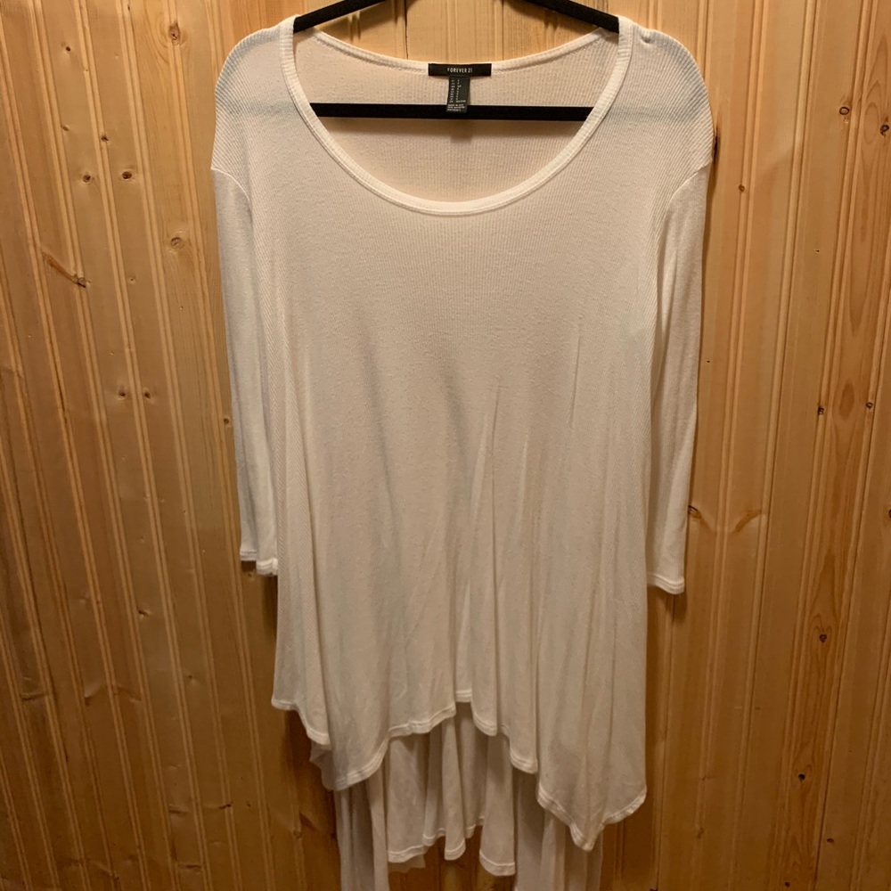 Long length white shirt (Size small)